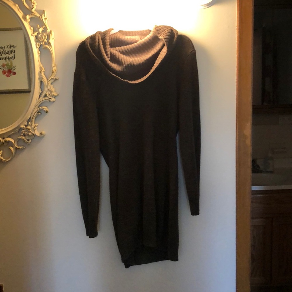 Green sweater dress